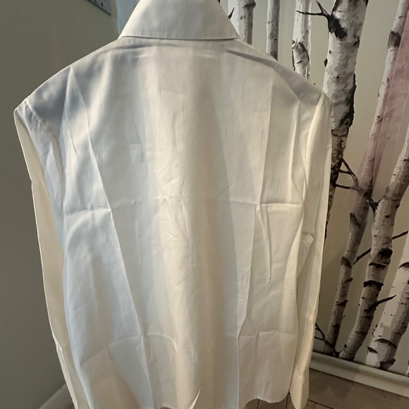 WHITE BUTTON UP CHANEL SHIRT - Picture 2 of 5